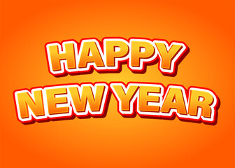 New Year 3d Text 
