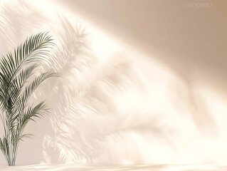 abstract background with palm trees