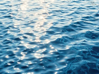 Obraz premium Expansive ripples of water reflecting sunlight, creating a mesmerizing texture, calm, background