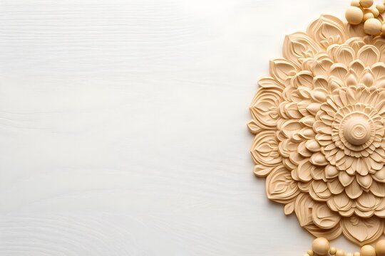 Minimalist Banner Composition with Mandala for World Religion Day - Powered by Adobe