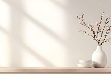 Minimalist Lunar New Year Banner with Negative Space for Title