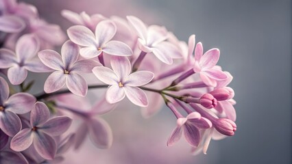 Delicate Lilac Blossom Close Up, Macro Photography, Flower Photography, spring, lilac