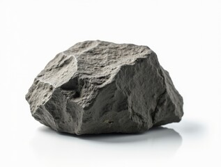 Heavy rock on white background