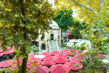 Koza Han is historical place from Ottoman times in Bursa, Turkey.  © Emine