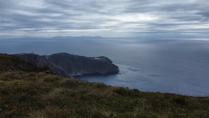 Aerial view of the coast of Ireland