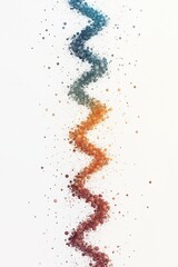 Obraz premium A colorful spiral of dots on a white background