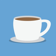 Coffee Cup Flat Design Illustration