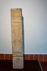 Hispano-Visigothic altarpiece, marble, 7th century, Santa María de Wamba, Visigoth - early...