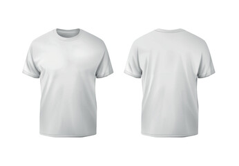 White t-shirt mockup front and back
