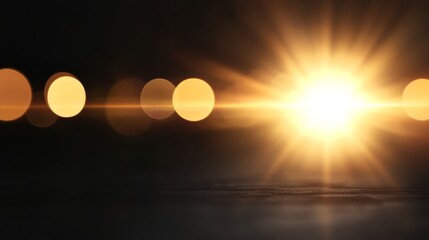  a bright sun with its rays radiating outwards on a black background, creating a stunning contrast between the warm colors of the sun and the darkness of the backgro