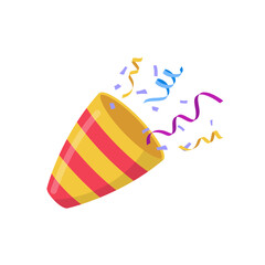 Confetti firecracker. Confetti illustration