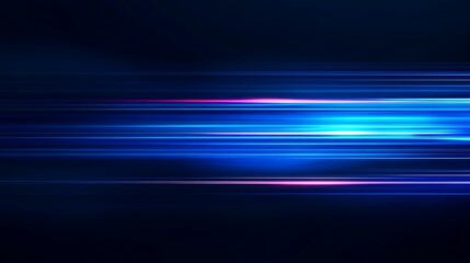 Vibrant blue light trails create an abstract background with dynamic movement and energy