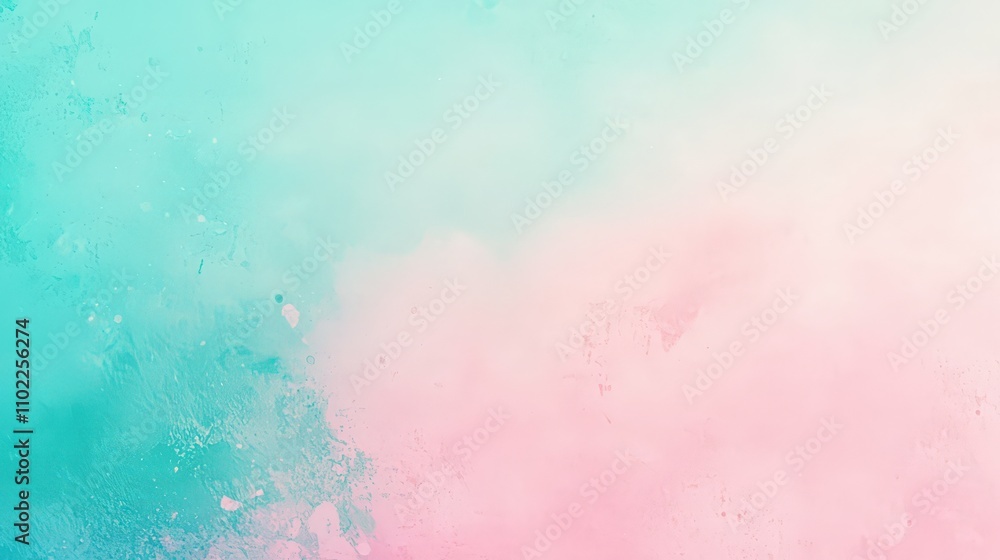 Poster a calming gradient showcases a blend of teal and pink hues, creating a soothing backdrop perfect for