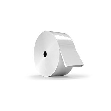 Plastic FFS Packaging Film Roll 3D Rendering - Isolated