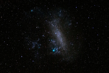 Stunning View of the Large Magellanic Cloud Galaxy Captured in the Southern Hemisphere Night Sky