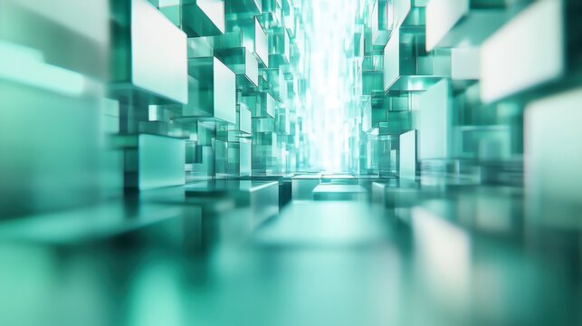 Server room or server computers displaying data HUD. 3D rendering - Powered by Adobe