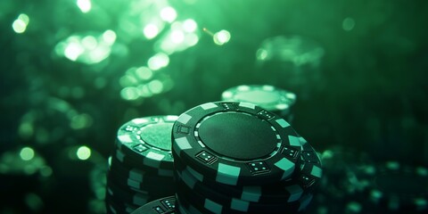 Poker chips. Gambling. Casino.