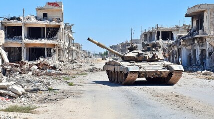 Destruction and Desolation in a War-Torn City