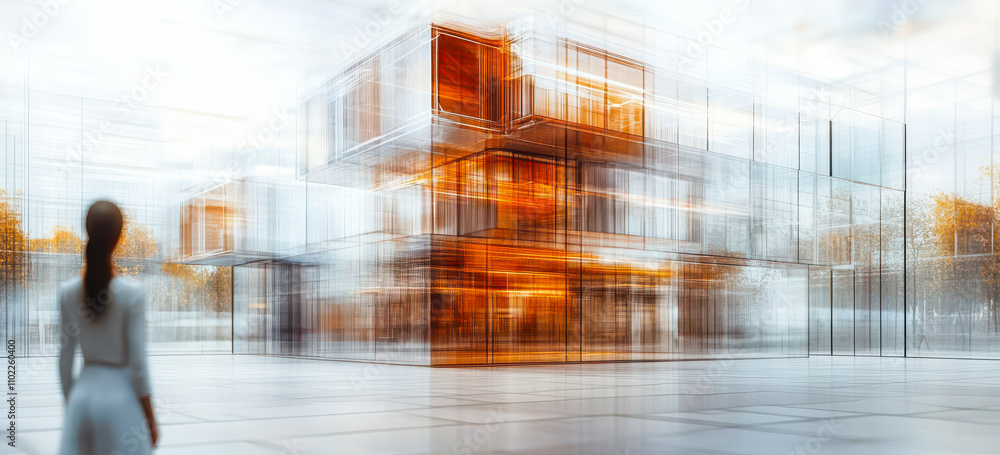 Poster architects collaborating with ai in virtual reality for innovative building design