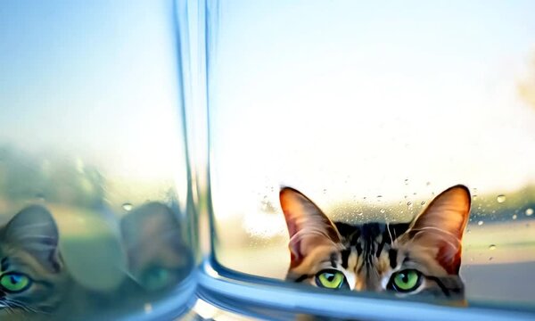 cat on the window