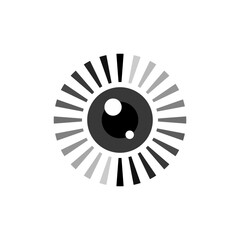 Eye Icon Logo Concept Isolated on White Background.