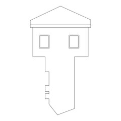 Buildings Related Vector Line Icons. Contains such Icons as Church, Sport Stadium, Medical Hospital and more. Editable Stroke Vector illustration flat style Eps 10. 