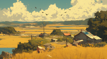 landscape in the mountains