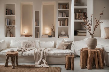 Cozy Minimalist Living Room with Natural Elements - Home Decor, Interior Design, and Hygge Inspiration