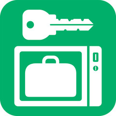 コインロッカーの場所を示す標識