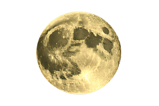 moon on transparent background