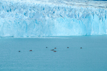 The Perito Moreno Glacier, an Ice Giant at the End of the World, is located in the southern sector of Los Glaciares National Park, Province of Santa Cruz, Argentina.