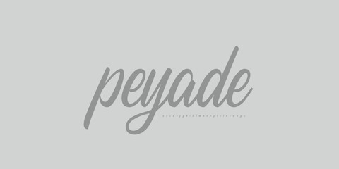 Alphabet Font Collection Classic and Modern Lettering Elegant Minimalist 
