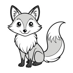 Playful Fox Character with Furry Tail and Friendly Expression, Perfect for Animal Lovers and Fun Designs