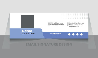 Obraz premium Business Email Signature with Promotional Banner Option