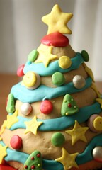 Obraz premium Clay christmas tree