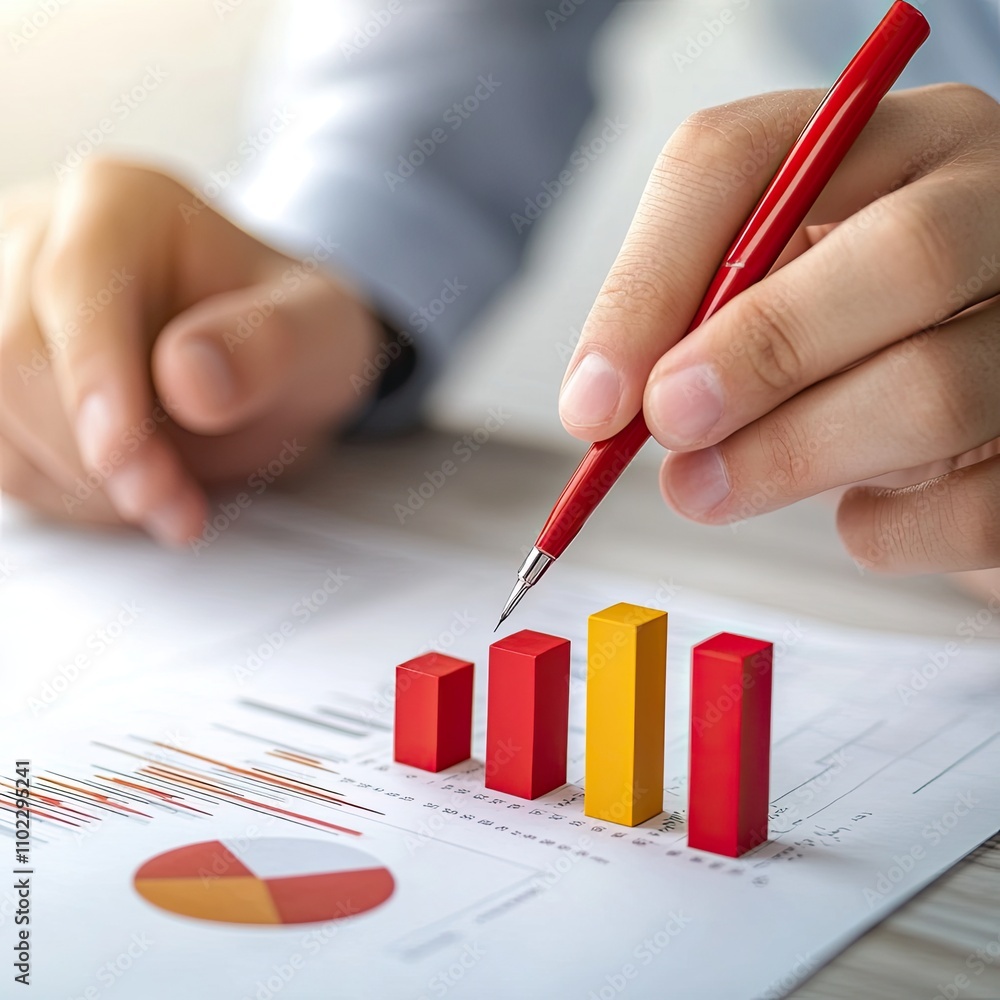 Poster data analysis presentation office business report professional environment close-up viewpoint perfor