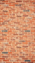 Obraz premium Rustic red brick wall texture background with rough surface and variety of shades, rough, pattern