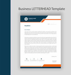 Modern corporate company letterhead with Professional Design