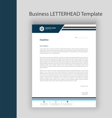 Style letterhead business and corporate letterhead template