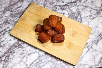 Tulumba or Bamiyeh is a deep-fried dessert found in Egypt, Turkey and the regional cuisines of the former Ottoman Empire.