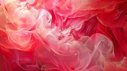 Fototapeta premium Abstract Red and White Swirling Pattern