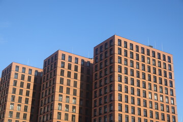 Fototapeta premium architecture of new districts of Moscow, residential areas