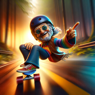 Illustration cool papi actif