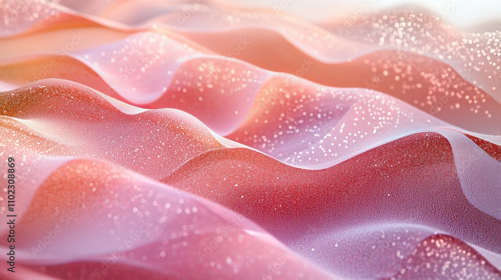 Wall mural discover the sophistication of a wave of small, round particles flowing effortlessly in an abstract 