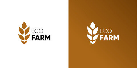 Eco Farm Logo Design for Promoting and Enhancing Sustainable Agriculture Initiatives