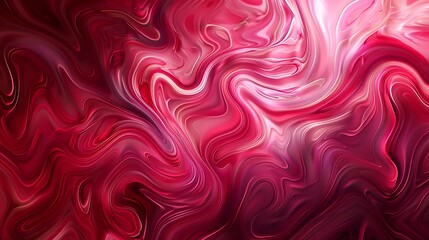 Obraz premium Abstract Swirling Red and Pink Liquid Marble Background