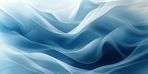 Obraz premium abstract waves of blue and white fluid artistic design seamless and modern background for a calming aesthetic
