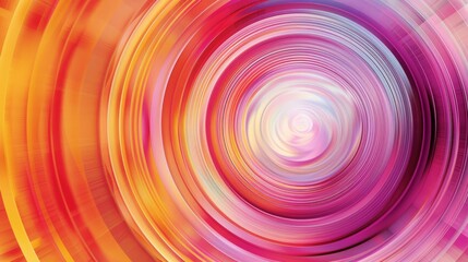 Digital Abstract Art with Concentric Circles and Radiant Patterns