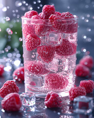 raspberry and ice