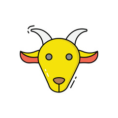 Goat vector icon